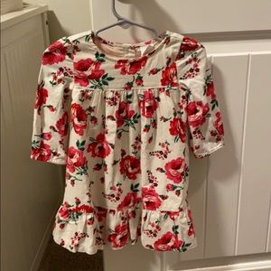 Floral Baby Gap Cream Dress